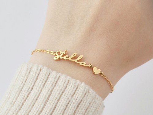 Personalized Gold Name Bracelet